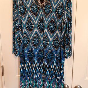 Chicos Long Sleeve Spandex Shift- Size 2